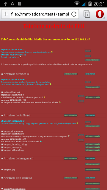 web browser as client